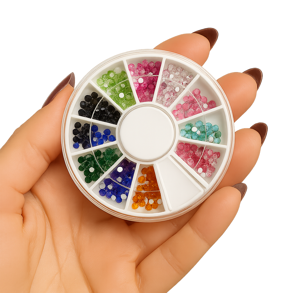 Rhinestones nail art