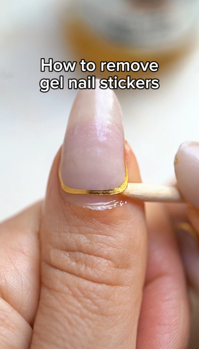 Load video: how to remove gel nail stickers